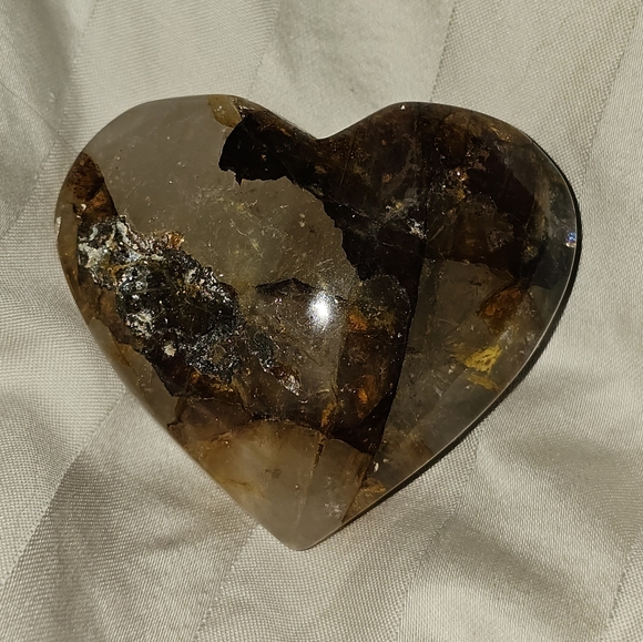 82g, Puffy Golden Healer Heart Carving, New! - Picture 5 of 11
